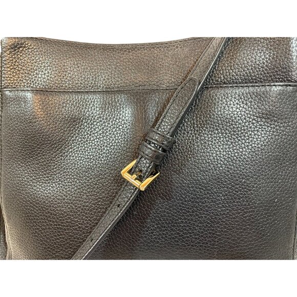 Michael Kors Medium Saffiano Leather Zip Tote Bag Black Pockets in & out - Picture 4 of 15